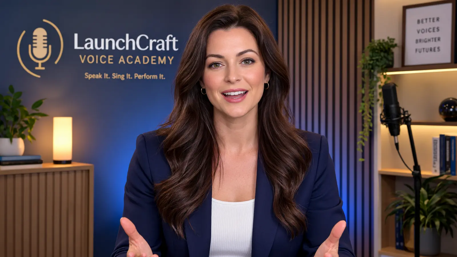 LaunchCraft Voice Academy digital presenter